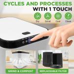 NutriChef 3 Quart Electric Kitchen Composter