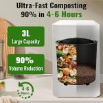 Smart 3L Electric Kitchen Composter - Fast & Odorless