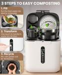 4L Electric Kitchen Composter with Auto-Cleaning Feature