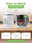 Smart 4L Electric Kitchen Composter for Food Waste