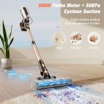 VBUOO Cordless Vacuum Cleaner with Touch Screen