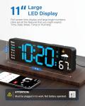 Large Digital Wall Clock with Remote Control