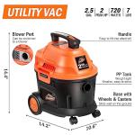 Armor All 2.5 Gallon Wet/Dry Utility Vacuum