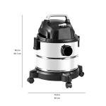 4 Gallon Stainless Steel Wet Dry Vacuum Cleaner