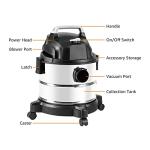 4 Gallon Stainless Steel Wet Dry Vacuum Cleaner