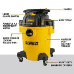 DEWALT 6 Gallon Wet Dry Vacuum for Home & Workshop