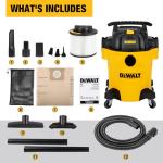 DEWALT 6 Gallon Wet Dry Vacuum for Home & Workshop
