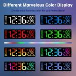 Soobest 14.2" Color Changing LED Wall Clock