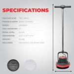 XtremepowerUS 10" Heavy Duty Floor Polisher