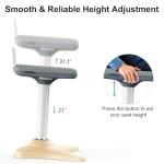 Ergonomic Adjustable Wobble Stool for Active Seating