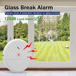WSDCAM Wireless Glass Break Alarm Sensor - 4 Pack