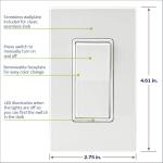 Leviton Decora 15A WiFi Smart Switch, White