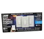 Feit Electric Wi-Fi Smart Dimmer Switches, 3-Pack