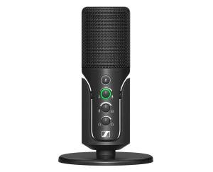 SENNHEISER Professional Profile - USB Cardioid Condenser Microphone & Table Stand, 1.2 m USB-C Cable - Mute Button, Built-in Headphone Jack, Gain, Mix & Volume Control, for PC & Mac,Black