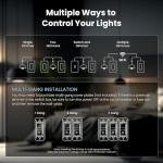 Feit Electric Wi-Fi Smart Dimmer Switches, 3-Pack