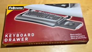 Fellowes Office Suites Underdesk Keyboard Drawer, Black/Silver (9140305)