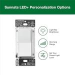 Lutron Sunnata Touch Dimmer Switch, White