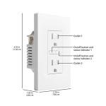 Amazon Basics Smart In-Wall Outlet for Alexa