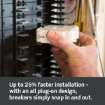 Leviton 20A 1-Pole Plug-On Circuit Breaker