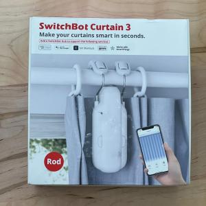 SwitchBot Automatic Curtain Opener - Bluetooth Remote Control Smart Curtain with App/Timer, Upgraded High-Performance Motor, Add SwitchBot Hub to Work with Alexa, Google Home, HomeKit