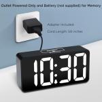 DreamSky Digital Alarm Clock with USB Charging