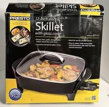 Presto 12" Electric Skillet with Glass Lid