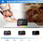 JALL Digital Alarm Clock with FM Radio & Night Light