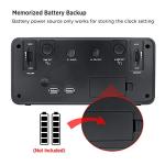 DreamSky Jumbo Digital Alarm Clock with USB Ports