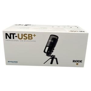 RØDE NT-USB+ Professional-Grade USB Condenser Microphone For Recording Studio Quality Audio Directly To A Computer Or Mobile Device, Black