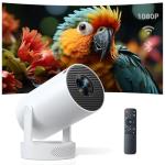 Portable Mini Projector with 1080P 4K Support