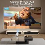 Portable Mini Projector with 1080P 4K Support