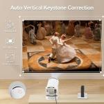 Portable Mini Projector with 1080P 4K Support