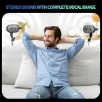 Wireless Bluetooth Speakers Set with Adjustable Stands