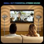 Wireless Bluetooth Speakers Set with Adjustable Stands