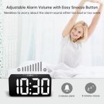 DreamSky Digital Alarm Clock with USB Charging