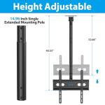 Adjustable Ceiling TV Mount for 26-65 Inch Screens