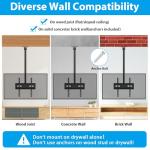 Adjustable Ceiling TV Mount for 26-65 Inch Screens