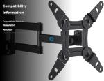 Pipishell Full Motion TV Wall Mount for 13-42