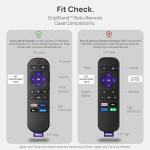 GripStand Remote Cover for Roku with AirTag Fits