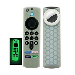 Glow-in-the-Dark Alexa Remote Cover with Airtag Holder