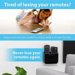 Hole-Free Remote Holder for 2 or 3 Remotes