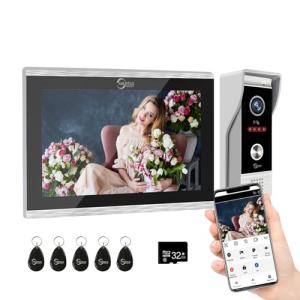 Wired Video Doorbell Intercom with 10-Inch Monitor