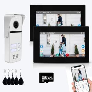 7-Inch Wired Video Intercom System with Doorbell