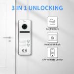 7-Inch Wired Video Intercom System with Doorbell