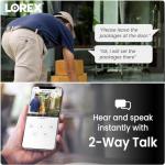 Lorex 2K Wired WiFi Smart Video Doorbell Camera