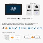 Wired Video Doorbell Intercom System with Touch Screen