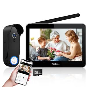 ACEBELL WiFi Video Doorbell with 7'' Monitor