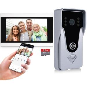 AMOCAM Wireless Video Doorbell with 7-Inch Monitor