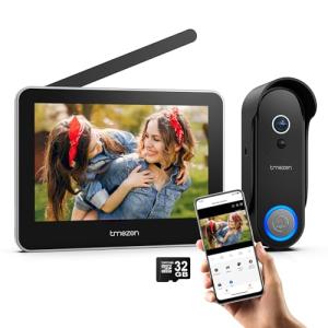 Tmezon WiFi Video Doorbell with 7" Touch Screen
