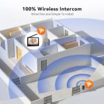 Tmezon WiFi Video Doorbell with 7" Touch Screen